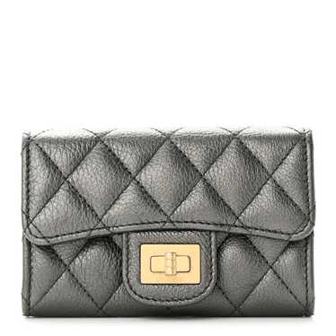 CHANEL Metallic Calfskin Quilted Reissue Flap Car… - image 1