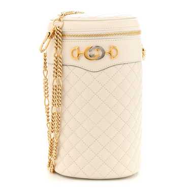 GUCCI Calfskin Trapuntata Zumi Belt Bag Off White - image 1