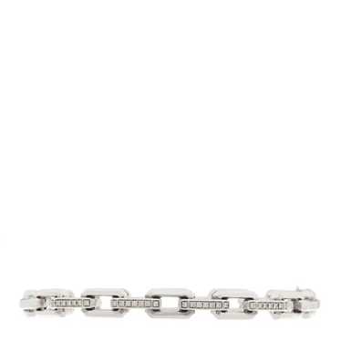 DAVID YURMAN Sterling Silver Diamond 7mm Stax Link