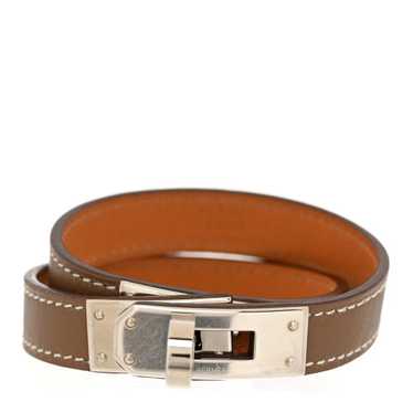 HERMES Swift Kelly Double Tour Bracelet S Etoupe - image 1