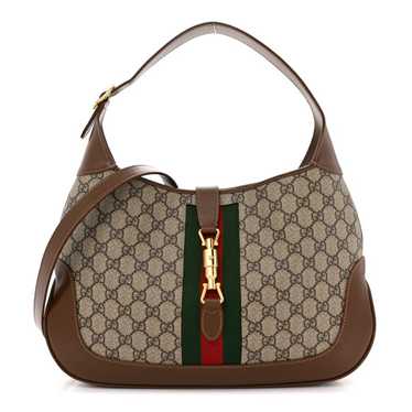 GUCCI GG Supreme Monogram Azalea Calfskin Web Med… - image 1