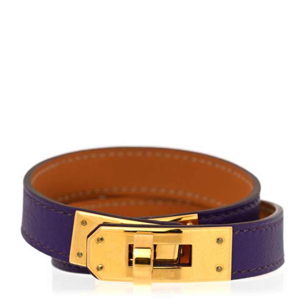 HERMES Swift Kelly Double Tour Bracelet S Iris - image 1