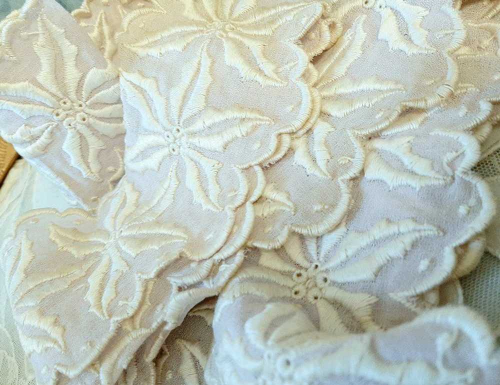 True Antique Edwardian 1900s Dress Trim Cream Ecr… - image 4