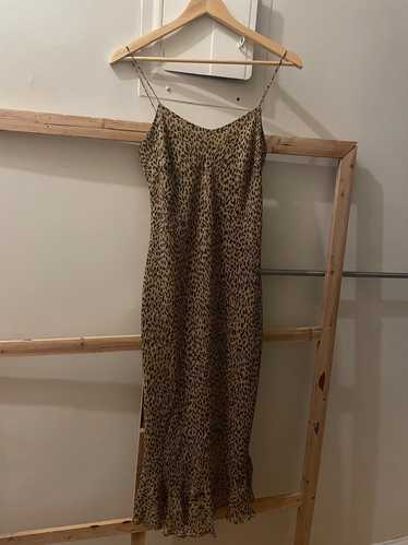 Vintage Ann Taylor Cheetah Slip Dress (6) | Used,…