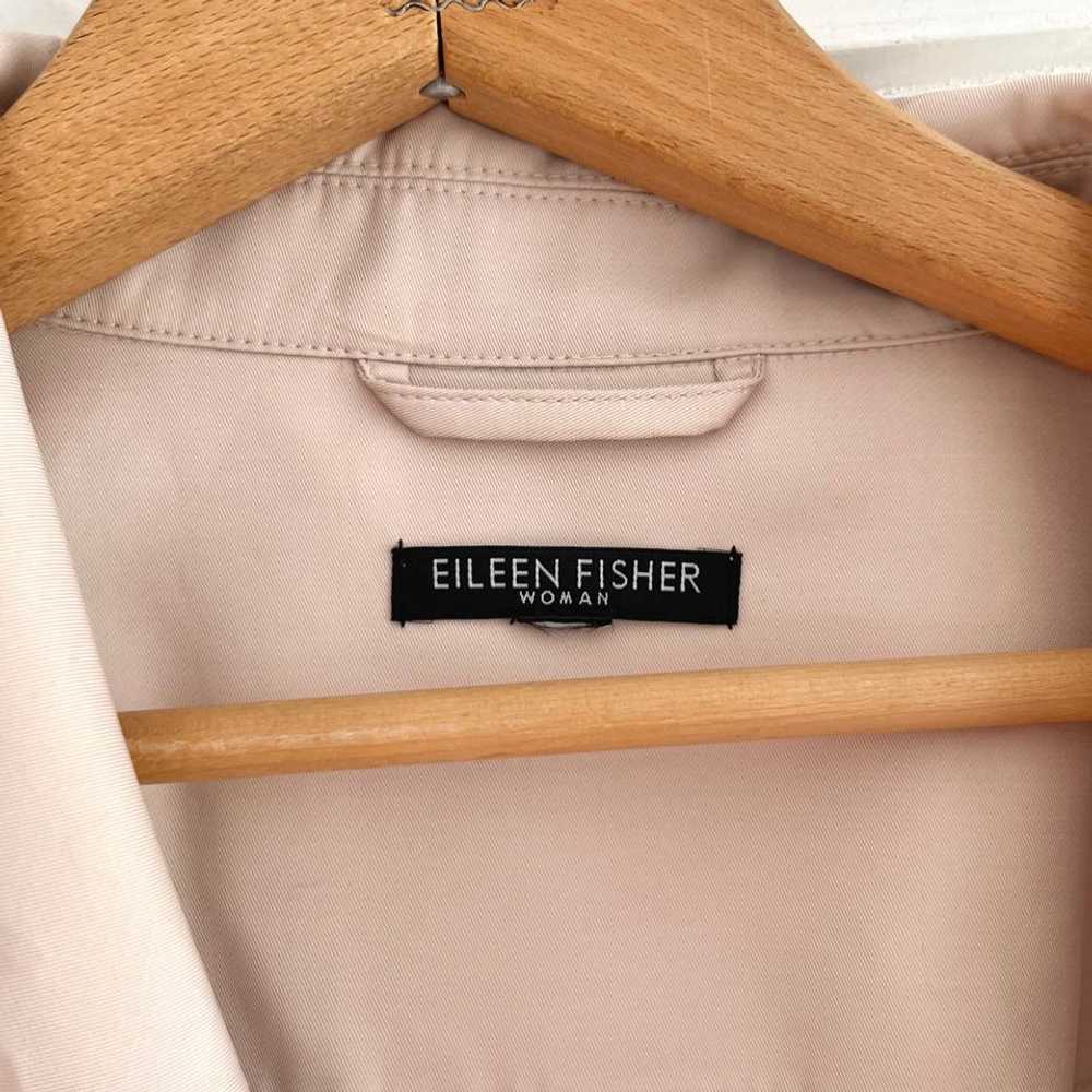 EILEEN FISHER Camel Colored Twill Trench Coat (1 … - image 3