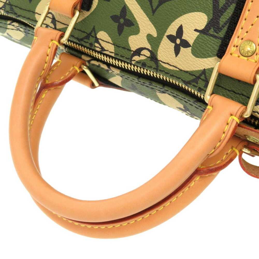 Louis Vuitton Speedy 35 Green Canvas Handbag (Pre… - image 4