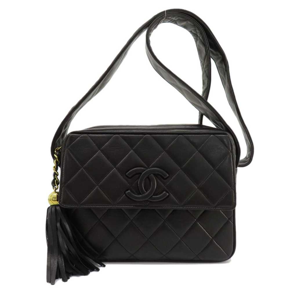 Chanel Matelassé Black Leather Shoulder Bag (Pre-… - image 11