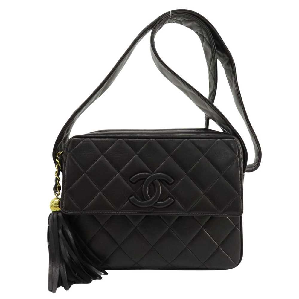 Chanel Matelassé Black Leather Shoulder Bag (Pre-… - image 1