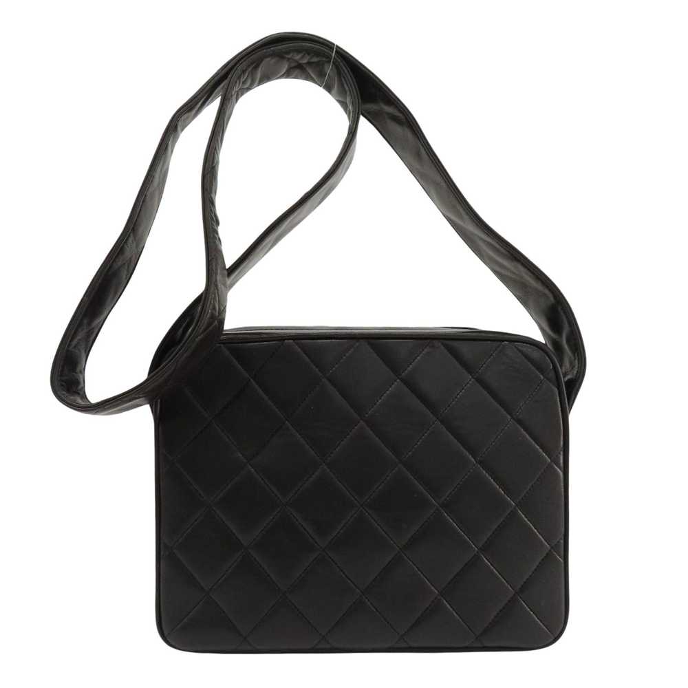 Chanel Matelassé Black Leather Shoulder Bag (Pre-… - image 2