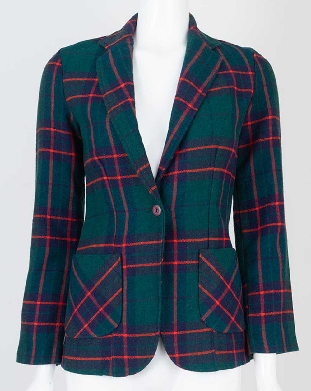 1970s Plaid School Blazer - image 1