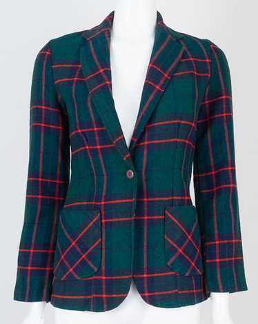 1970s Plaid School Blazer