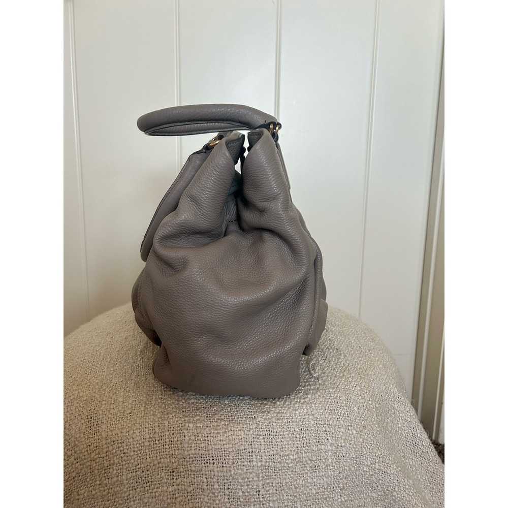 Marc Jacobs Fran Cement Gray Leather Shoulder Tot… - image 4