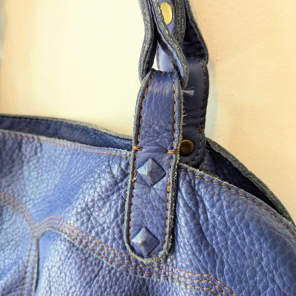 Lucky Blue Leather Purse - image 2