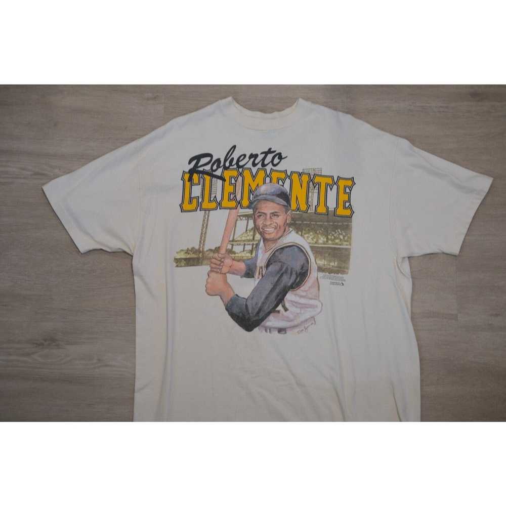 Hanes Vintage 90s Hanes Beefy Rob Clemente Pitt P… - image 2