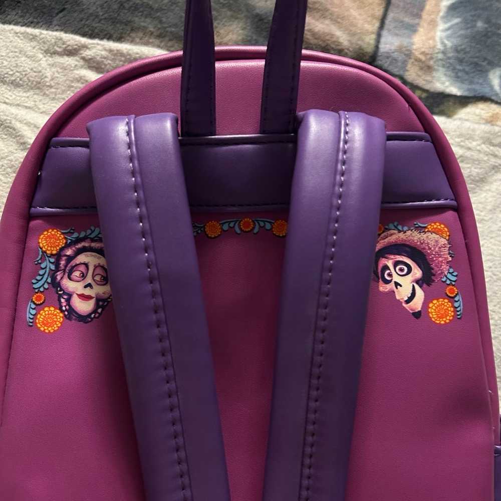 Disney Coco Remember Me Loungefly Backpack Used - image 3