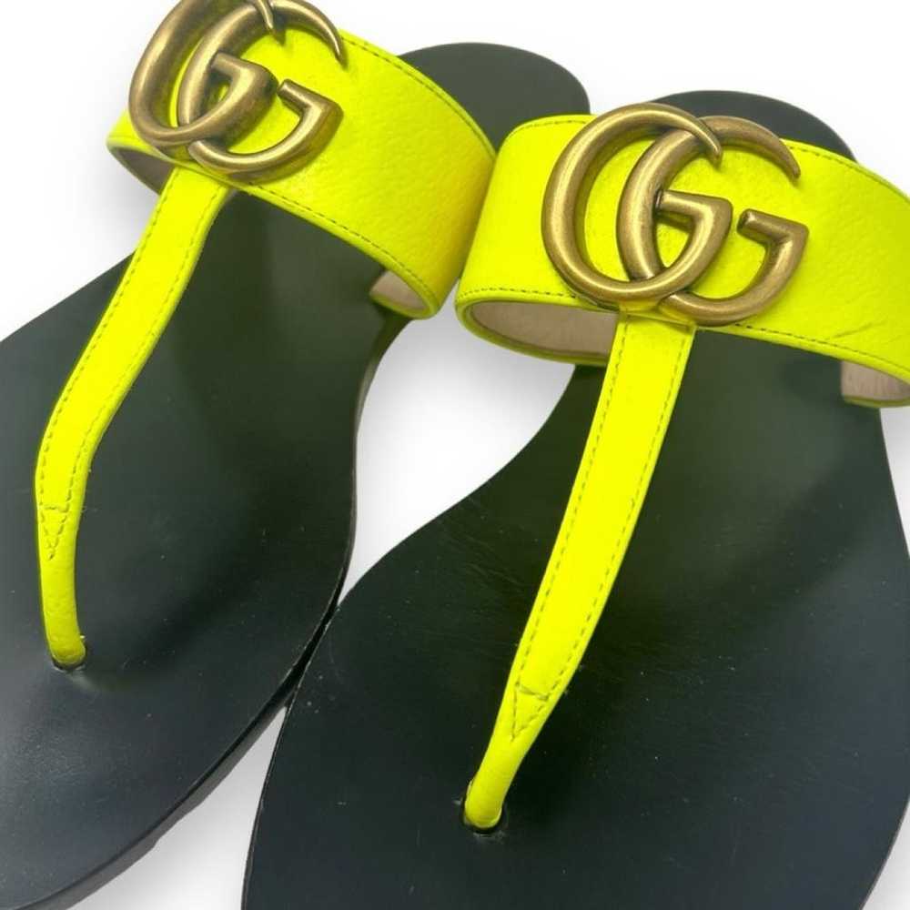 Gucci Marmont leather sandal - image 3