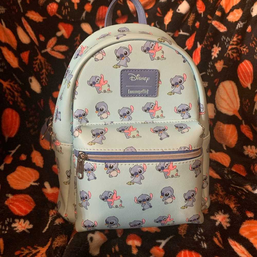 Loungefly Stitch Profile Mini Backpack - image 1