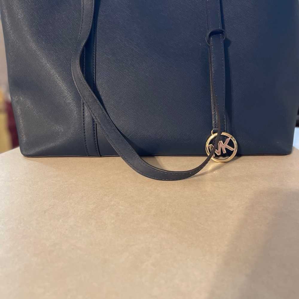 Michael Kors Navy Blue Purse - image 3