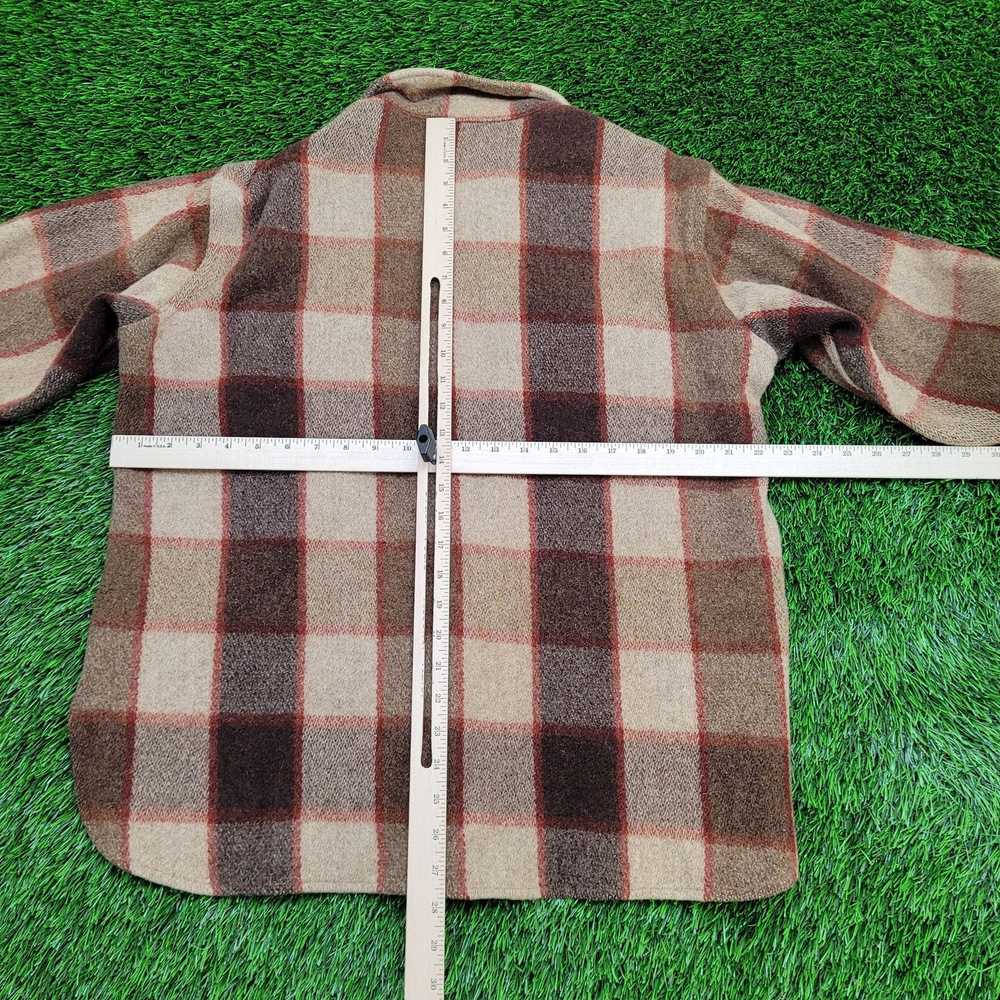 Other Vintage 70s Woolrich Plaid Button Shirt Lar… - image 4