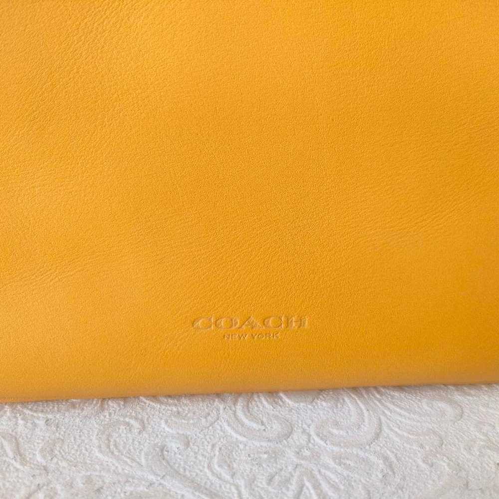 COACH Disney Mickey Wristlet Pouch Yellow Unused - image 2