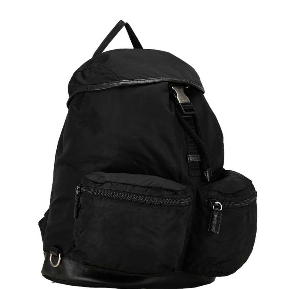 Prada Tessuto Black Synthetic Backpack Bag (Pre-O… - image 4