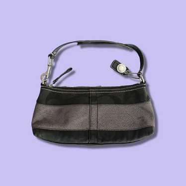 Vintage mini coach baguette shoulder bag - image 1