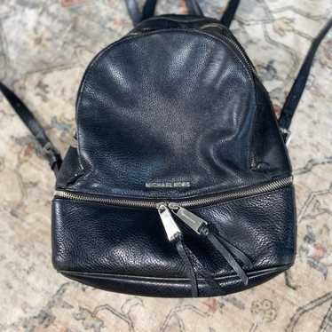 Black Leather Michael Kors Backpack - image 1