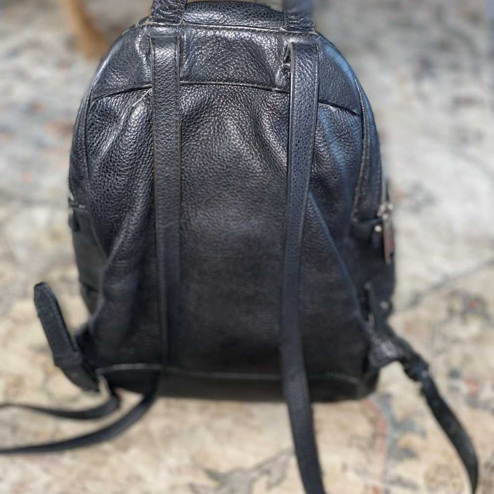 Black Leather Michael Kors Backpack - image 5