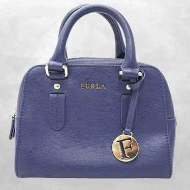 FURLA logo charm 2WAY handbag shoulder bag - image 1