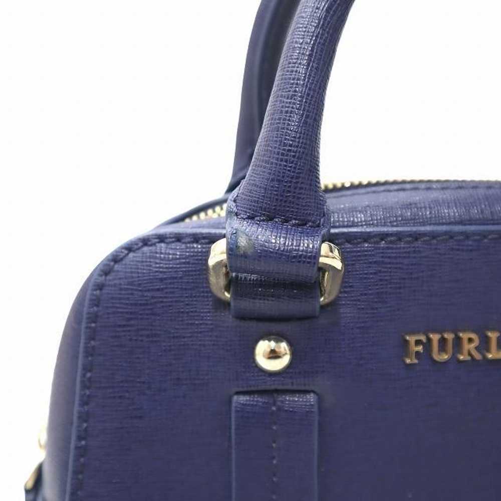 FURLA logo charm 2WAY handbag shoulder bag - image 2