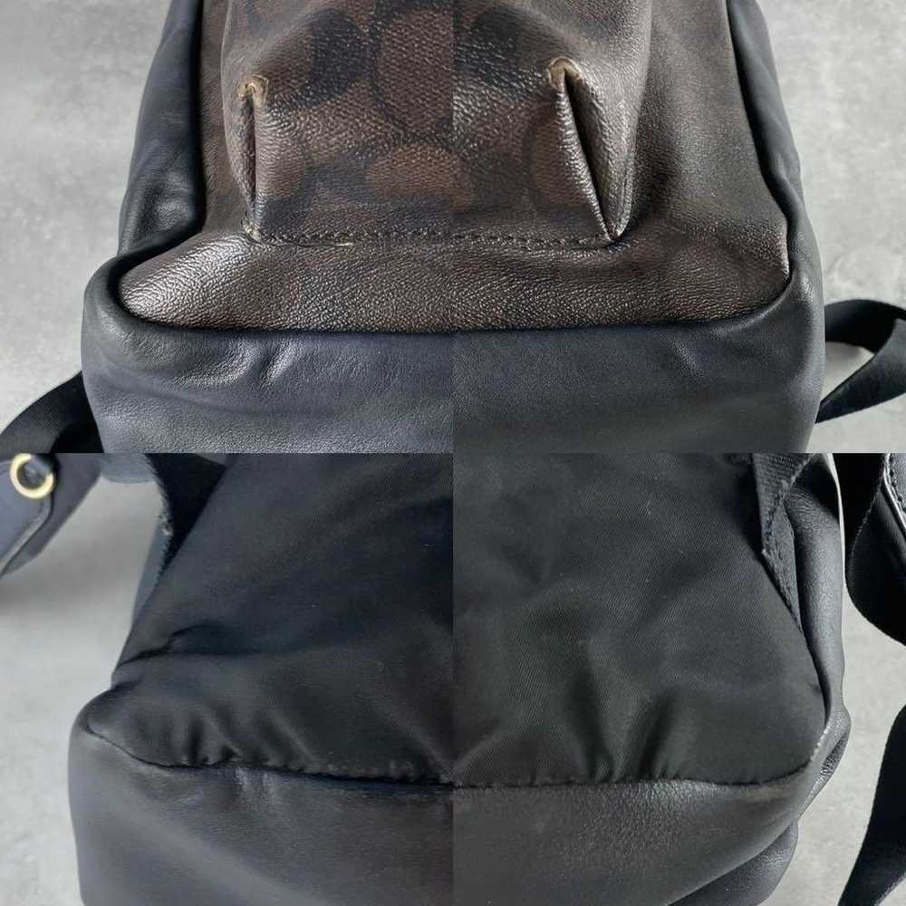 Coach Backpack Signature Leather Brown x Black - image 7