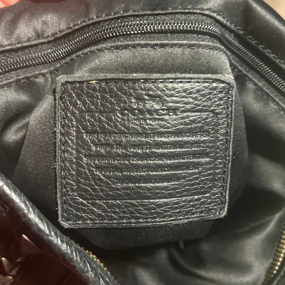 Vintage Black Leather Coach Park Leather Pyramid … - image 7