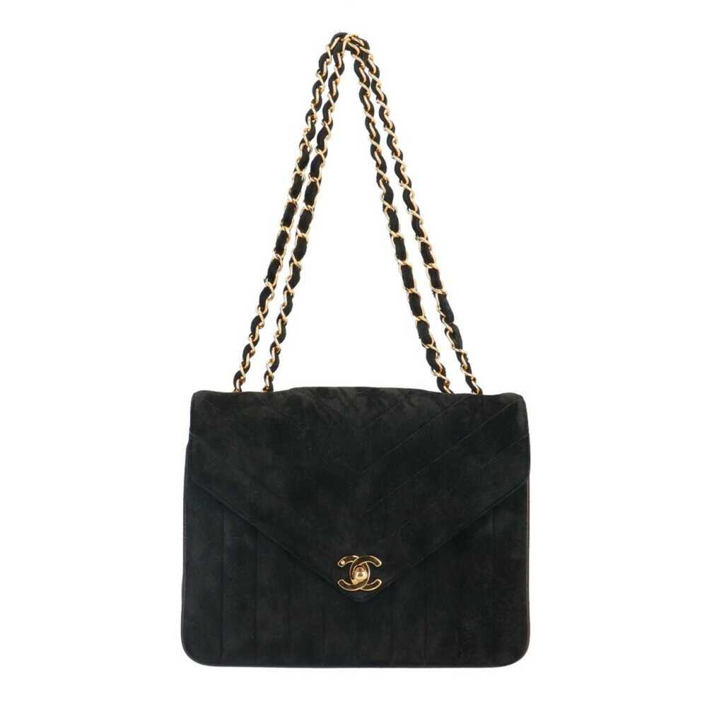 Chanel Wild Stitch Black Velvet Shopper Bag (Pre-… - image 1