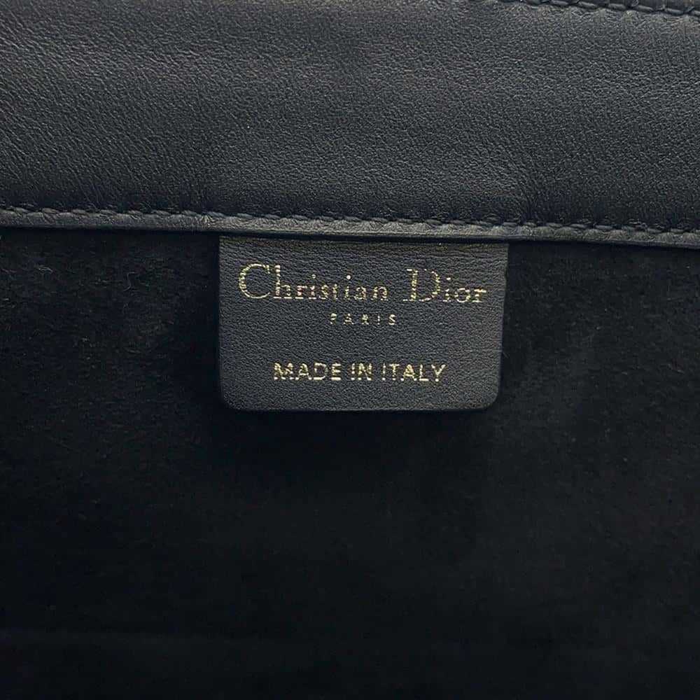 Dior Book Tote Black Leather Tote Bag (Pre-Owned) - image 6