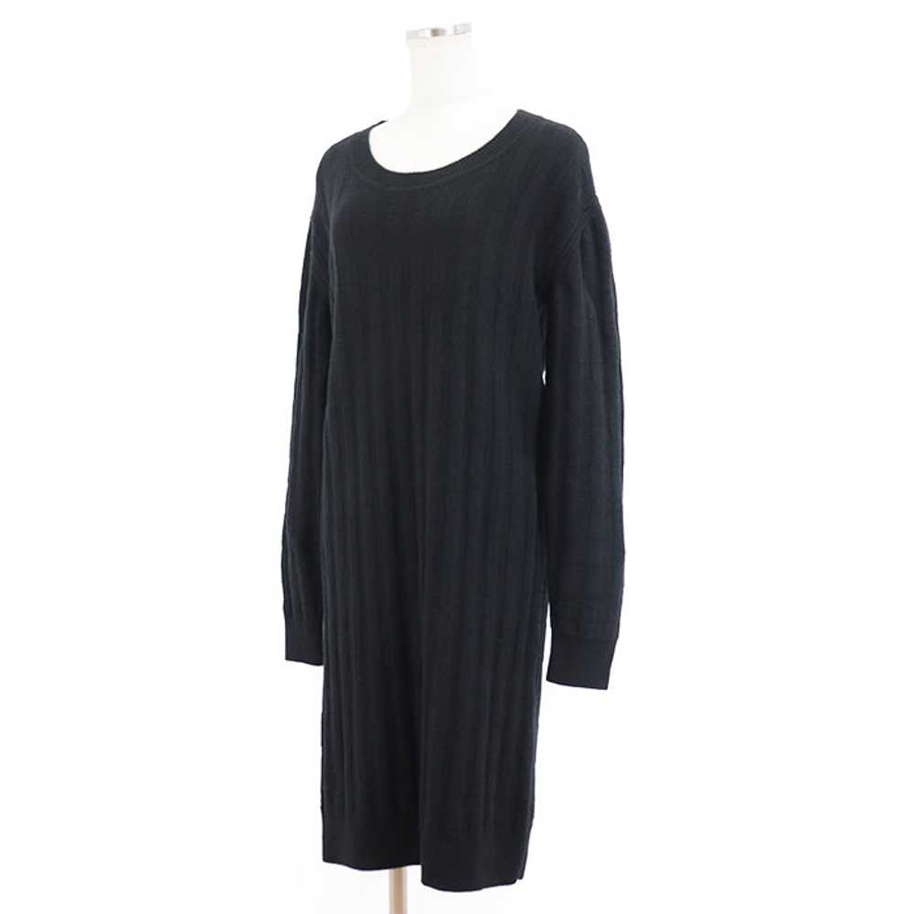 HERMES one piece Virgin wool 100% black Women 36 … - image 10