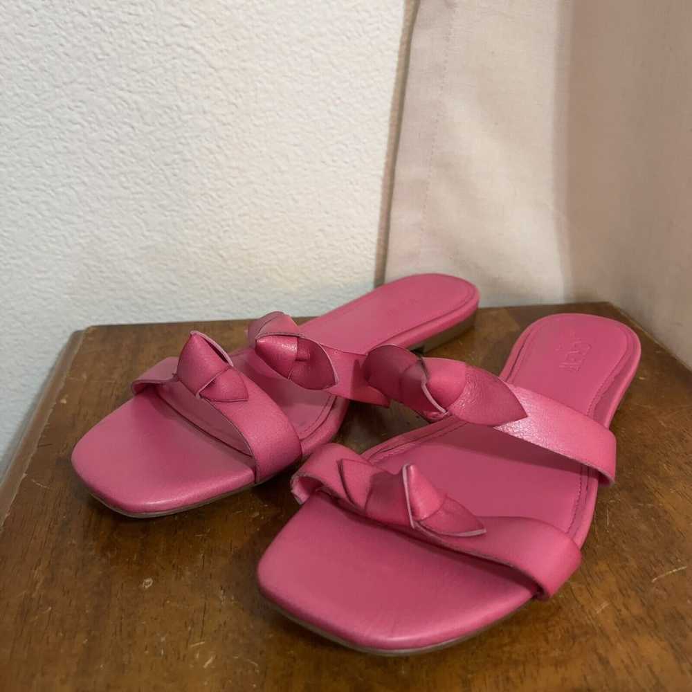 J Crew Pink Double Bow Knot Slides Womens 8 Prepp… - image 6