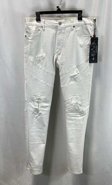 NWT True Religion Mens White Rocco Stretch Distres