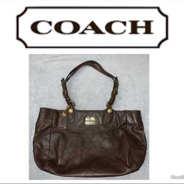 COACH online LARGE TOTE BAG LOGO HERITAGE CARRIAGE