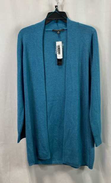 NWT Cyrus Womens Blue Knit Long Sleeve Open-Front 