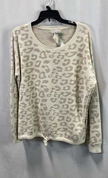 NWT Barefoot Dreams Womens Cream Stone Leopard Pu… - image 1