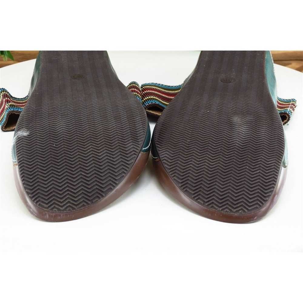 Spring Step Sz 39 M Multicolor Flip Flop Leather … - image 7