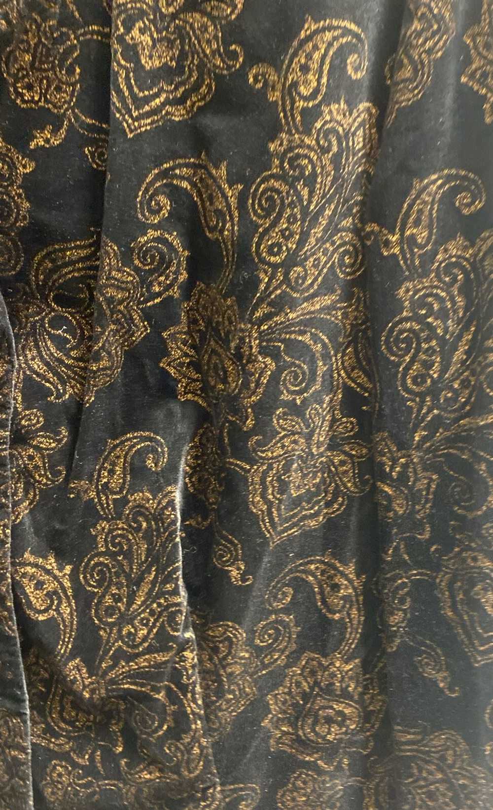 NWT Lauren Ralph Lauren Womens Black Gold Paisley… - image 3