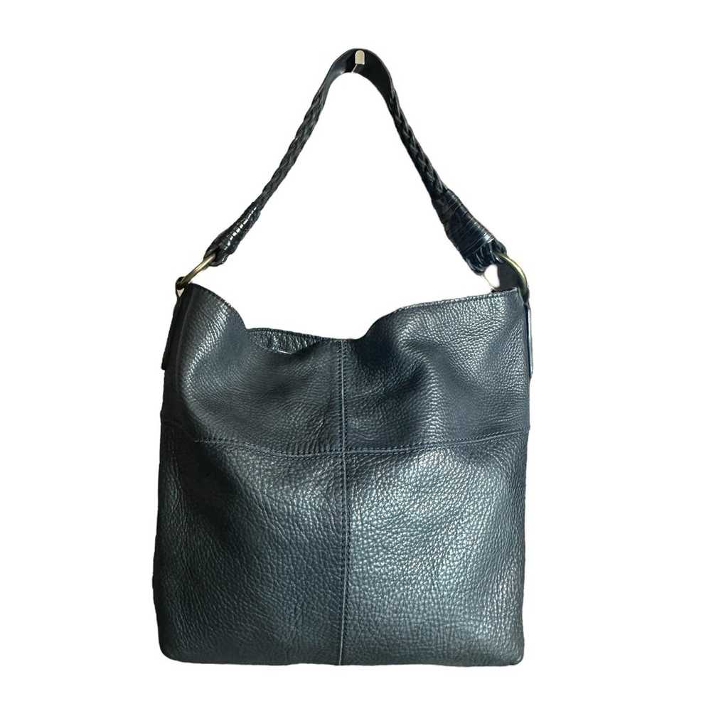 Lucky brand woven handle, tote bag hobo in black - image 3