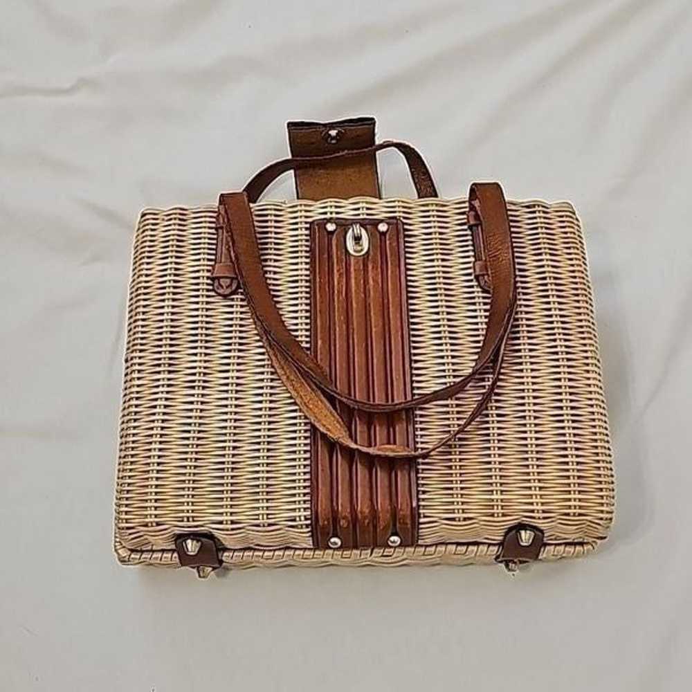 Mantessa made in honk Kong vintage straw bag - image 1