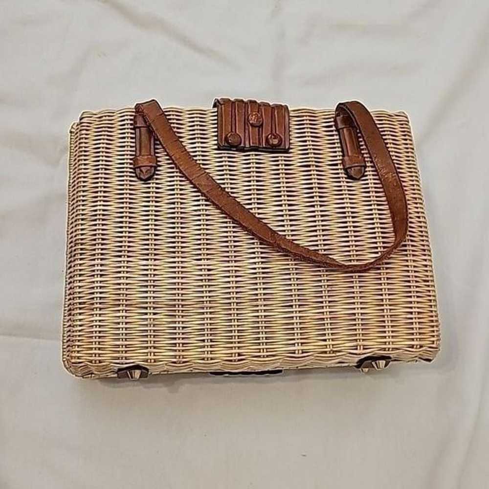 Mantessa made in honk Kong vintage straw bag - image 4