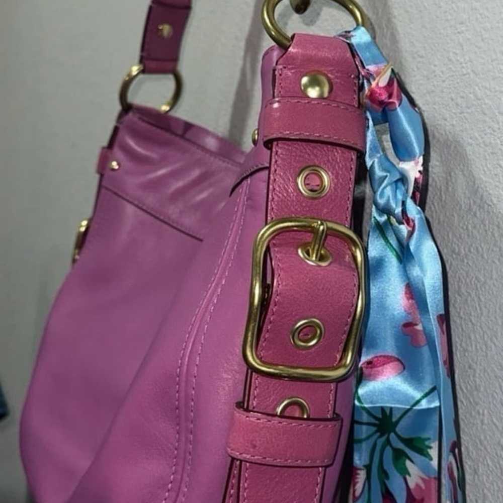 Coach #12671 Zoe hippie Ergo stlye leather orchid… - image 3