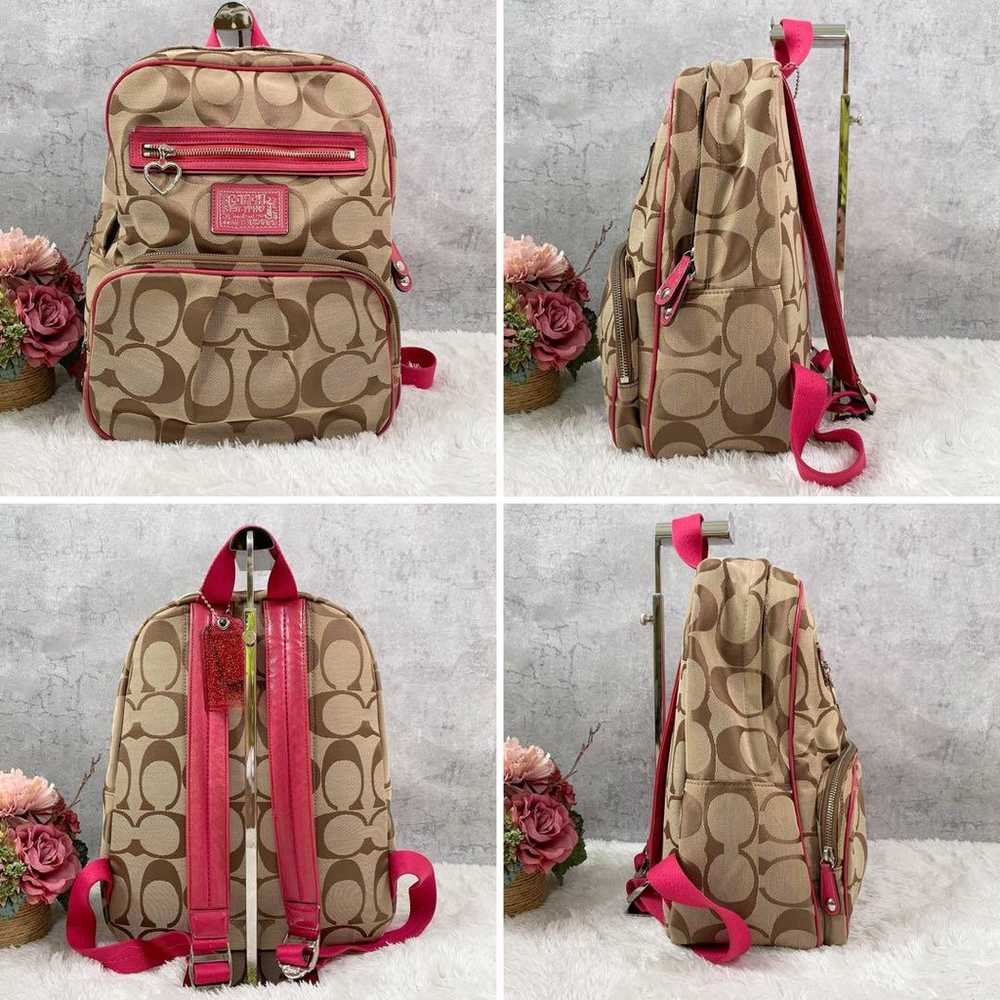 【Superior Quality】 COACH Backpack Heart Signature… - image 2