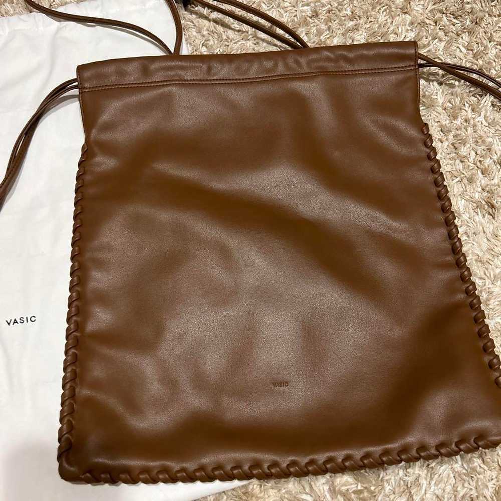 VASIC Tote Bag Genuine Leather Brown - image 2