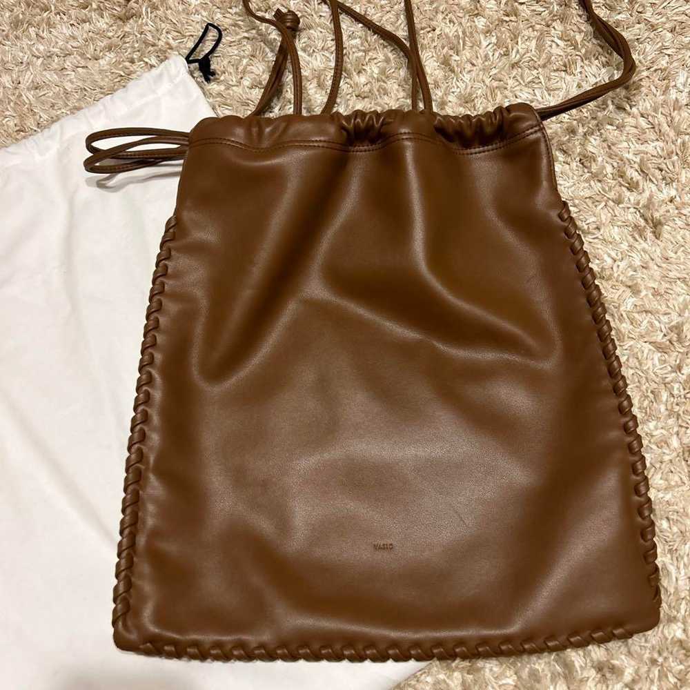 VASIC Tote Bag Genuine Leather Brown - image 5