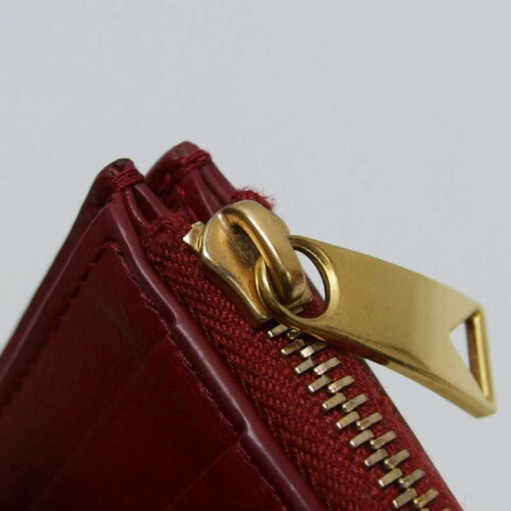 Bottega Veneta Intrecciato Burgundy Leather Walle… - image 10